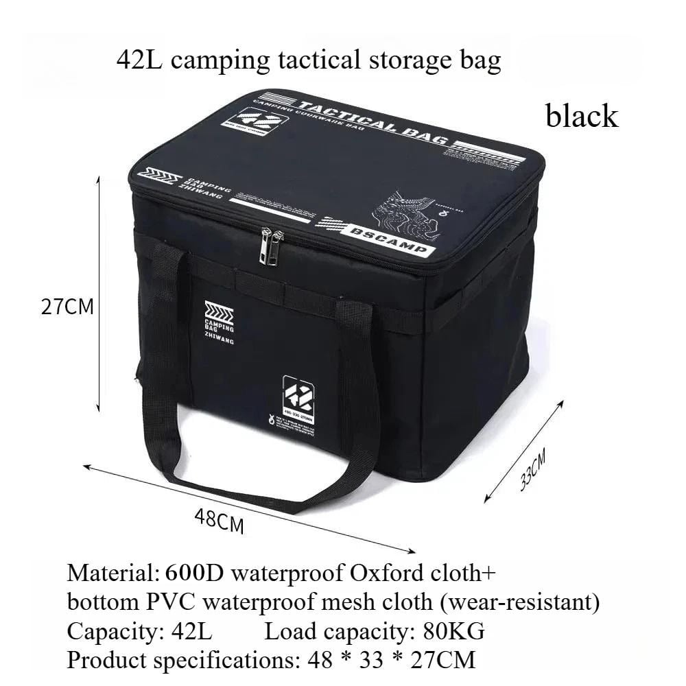 CampFlex – Folding Storage Bag – Black / 42L