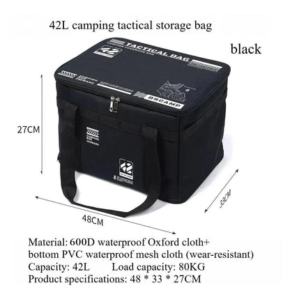 CampFlex – Folding Storage Bag – Black / 42L
