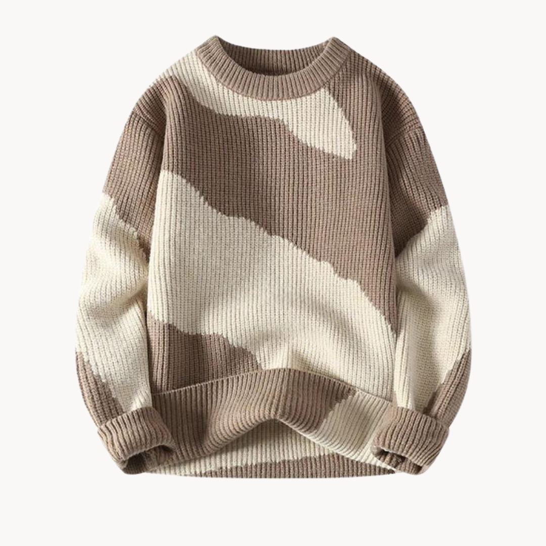 Bjorn Cotton Sweater – Brown / XS