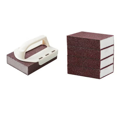 SparklePro | Multi-Surface Magic Cleaning Sponge – Handle (Beige) × 1 + Sponge × 5