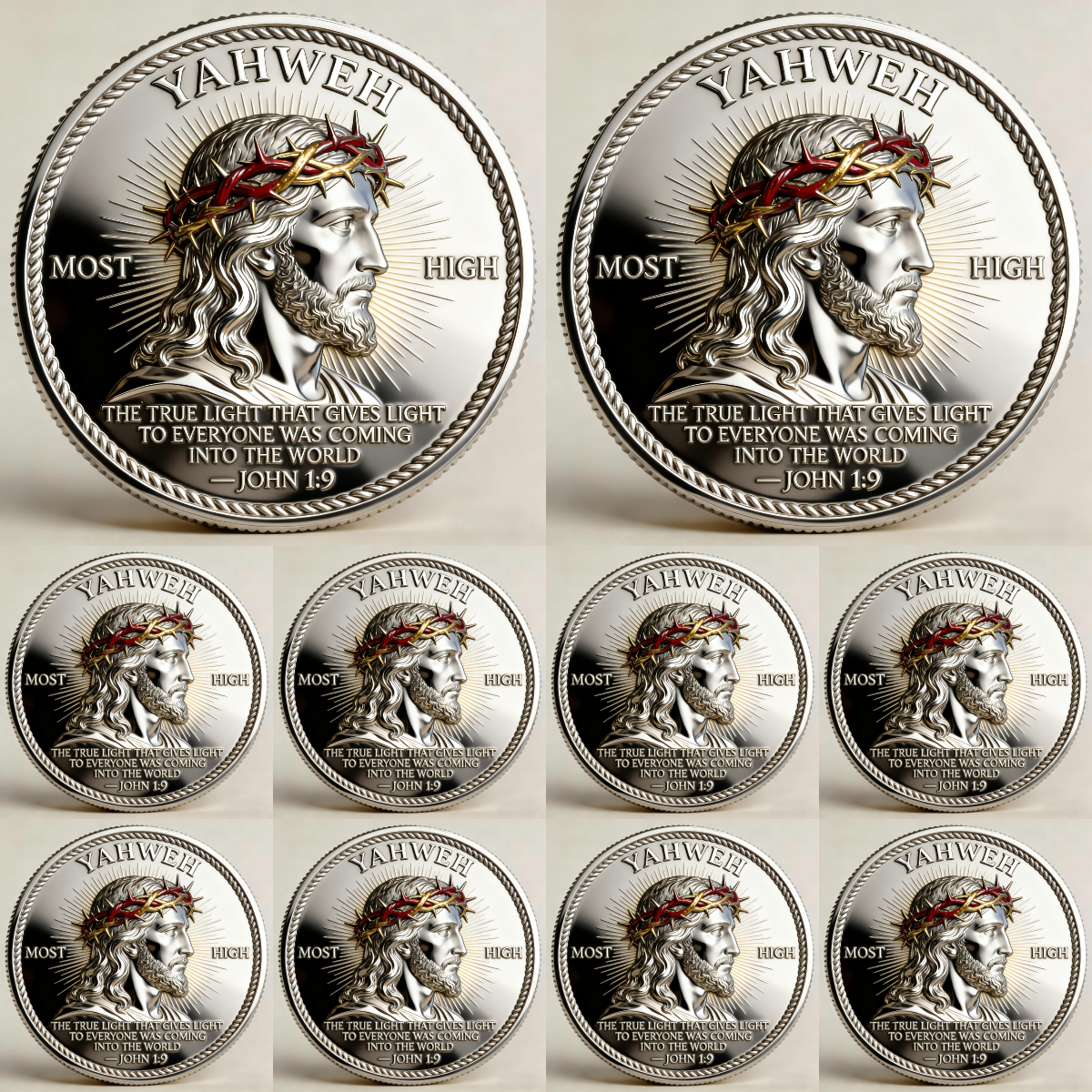 SacredShine – Divine Light Coin – BUY 5 GET 5 FREE(10 Coins)