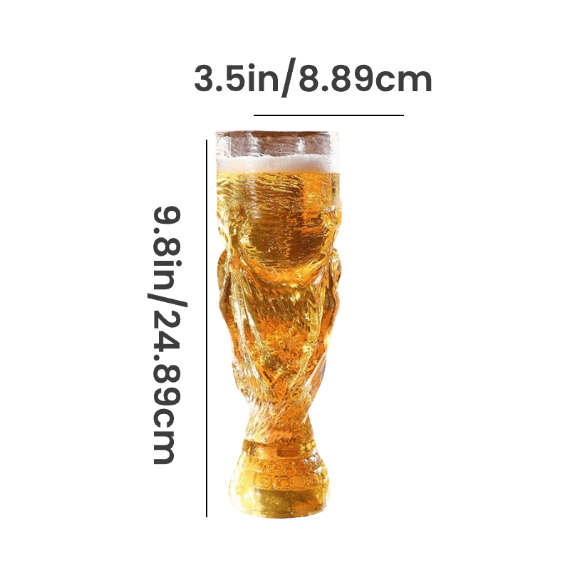 ChampChug – Soccer Trophy Glass – Trophy Glass Large（850ML）