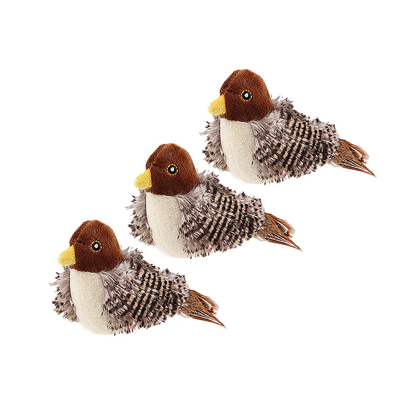 HuntFlap – Interactive Bird Cat Toy – Bird 3 pcs