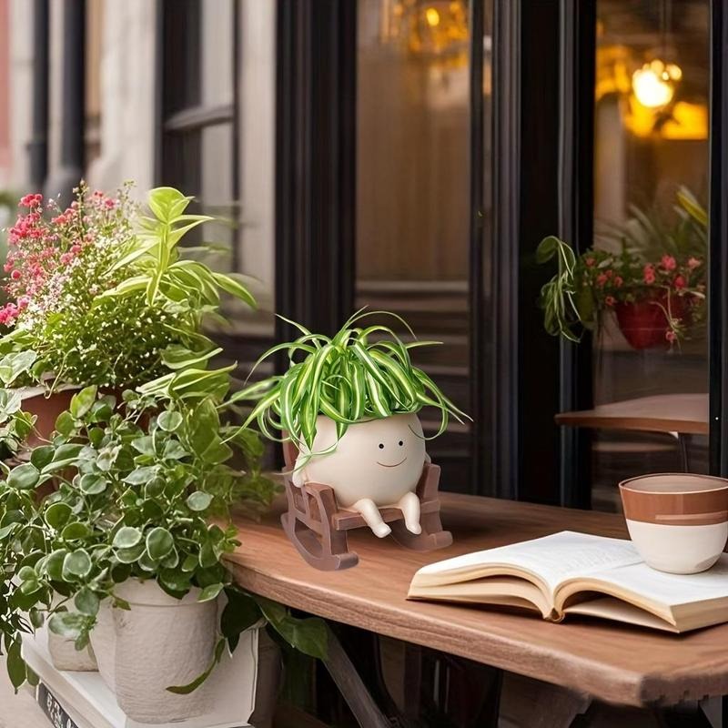 ArtSeat – Unique Chair-Shaped Resin Planter Vase – image 5