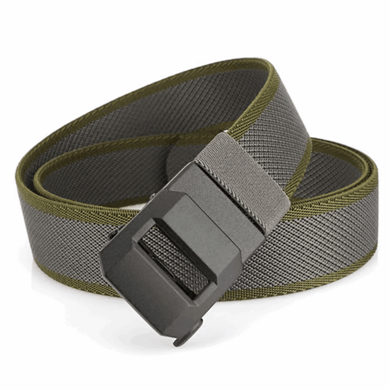 LockFit – Premium Tactical Precision Ratchet Belt – Dark gray with military green / Default(120cm)