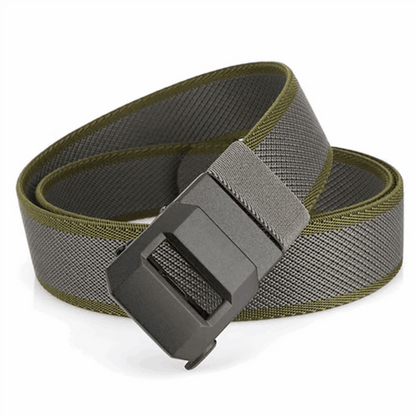 LockFit – Premium Tactical Precision Ratchet Belt – Dark gray with military green / Default(120cm)