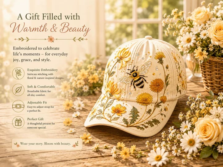 FloraBee – Aesthetic Garden Cap – image 8