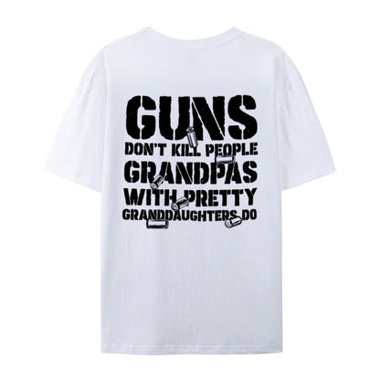 LegacyGrand – Proud Grandpa Humor Graphic T-Shirt – GRANDPAS / White / XS