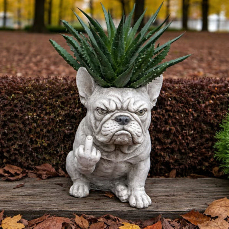 BullyPot - Decorative Dog Planter – B