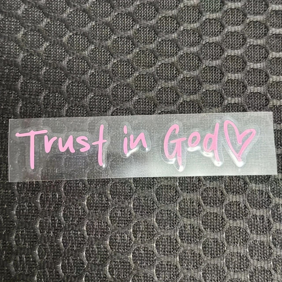 DivineRide – God Car Rearview Mirror Sticker – Pink（2pcs）