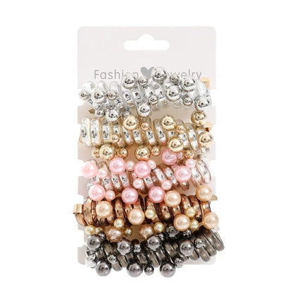 CoilLuxe – Premium Spiral Hair Ties Pack – All Pearl (4pcs )