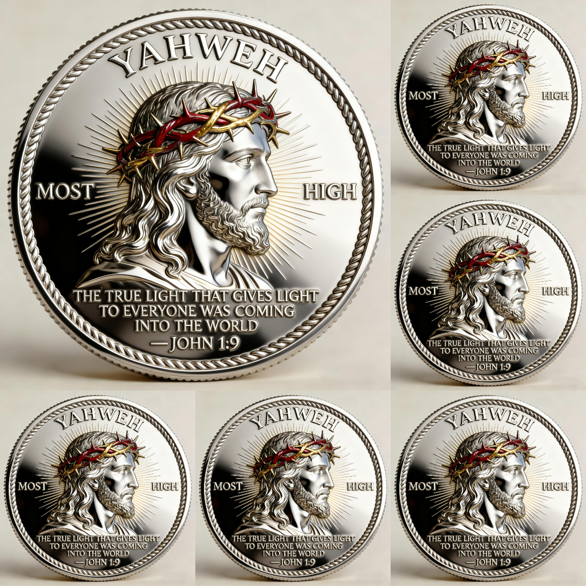 SacredShine – Divine Light Coin – BUY 3 GET 2 FREE(5 Coins-Hot Sale)