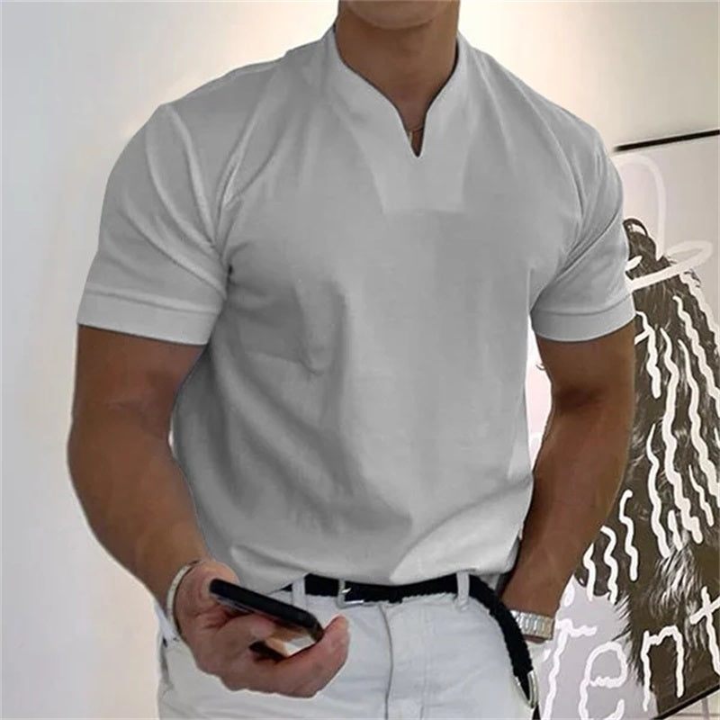 MetroFlex – Gentleman’s Short Sleeve Performance Tee – Light Gray / M