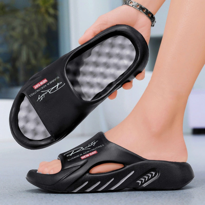 AirSole – Ultra Comfort Cloud Slides – Black & Gray / 36-37 / BUY 1