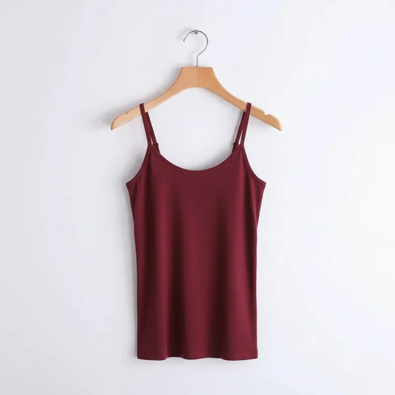 2-in-1 Bra Top - Lissora™ – Burgundy / S