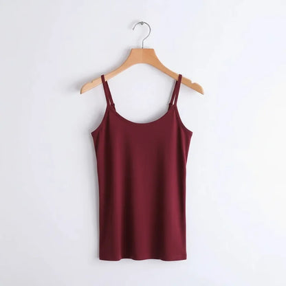 2-in-1 Bra Top - Lissora™ – Burgundy / S