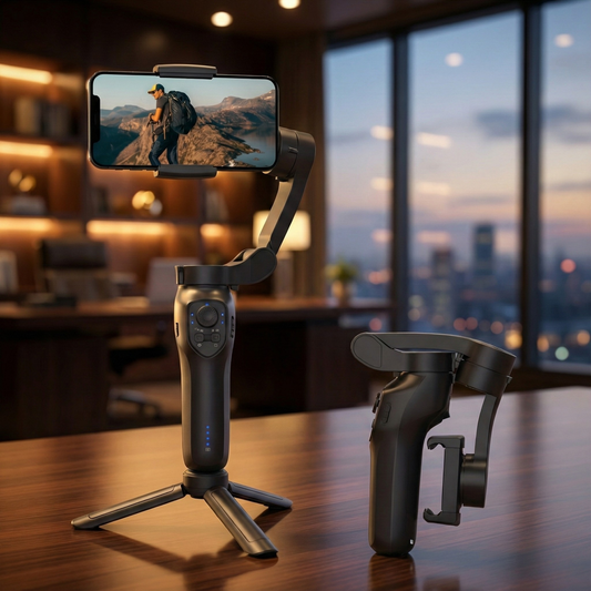 VibeShot - AI-Powered Stabilizer with Smart Tracking – Black