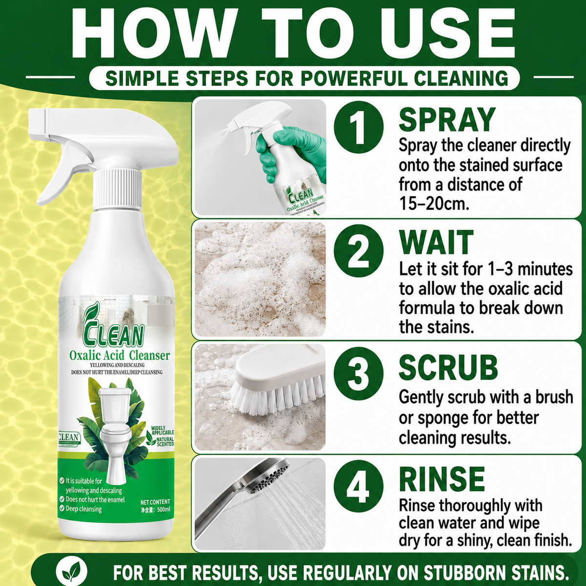 PureShine – Oxalic Acid Bathroom Cleaner – image 3