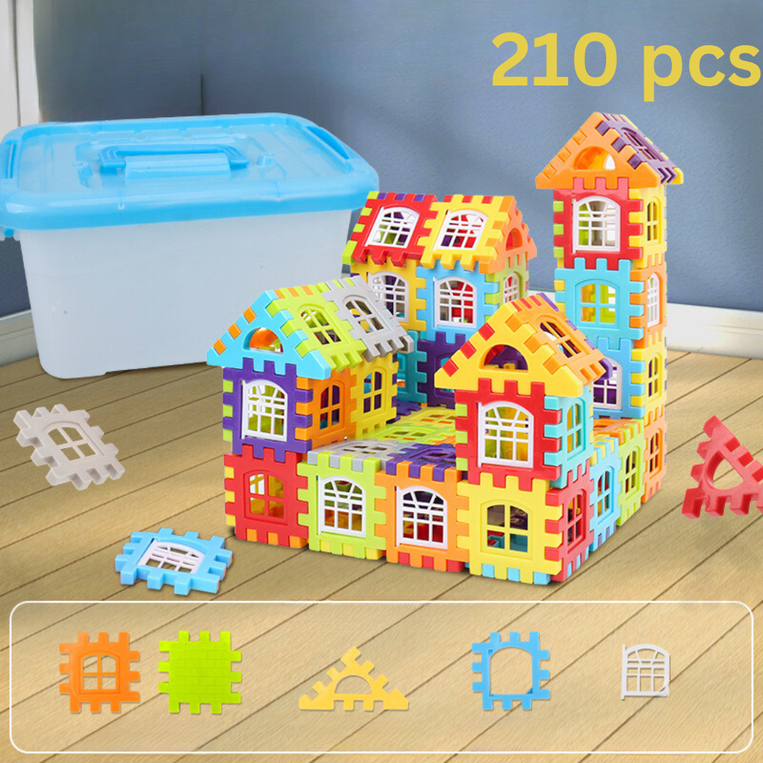 VisionBlocks Playset – Transparent Building Fun – 210pcs