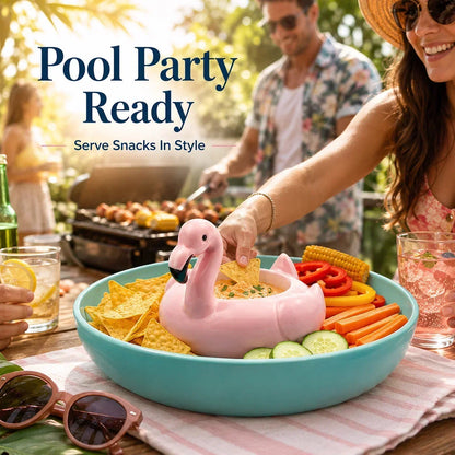 FloatNest – Flamingo Chip & Dip Platter – image 2