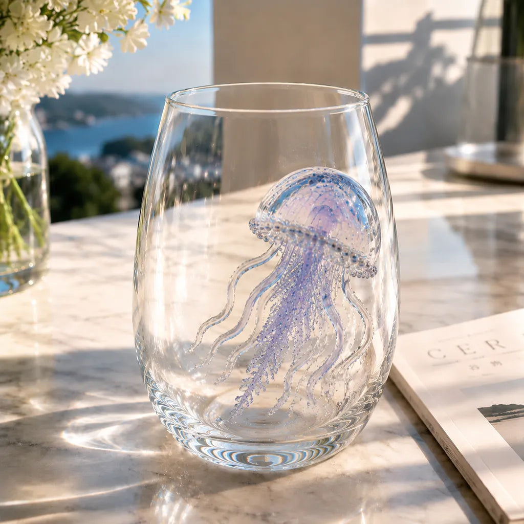 OceanGlow – Blue Ringed Octopus Artisan Glass – Seahorse