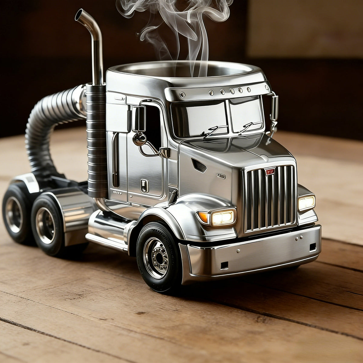 RoadKing Mug – Semi Truck Coffee Experience – Sliver / Buy 1