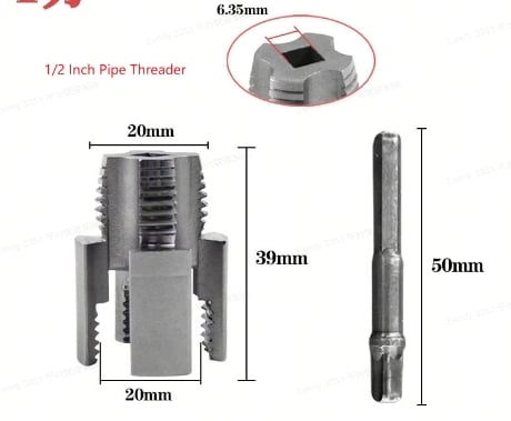 ThreadCraft – Heavy Duty Pipe Tool – 1/2 Inch Pipe Threader