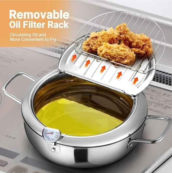 CookForge – Premium Stainless Frying Po & Oil Control Rack System – image 3