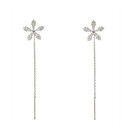 BloomSpark – Shiny Diamond Flower Earrings – image 8