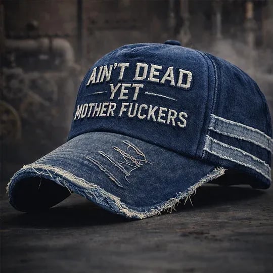 Rebel Ride - Vintage Statement Trucker Hat – Blue