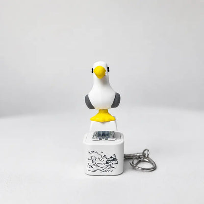 SquawkKey – Funny Seagull Button Keychain – image 5