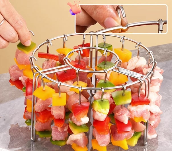 BBQStack Elite – Air Fryer Skewer Stand – image 3