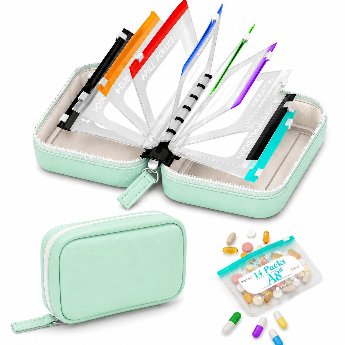 MediPack – Waterproof Pill Organizer Pouch Set – image 7