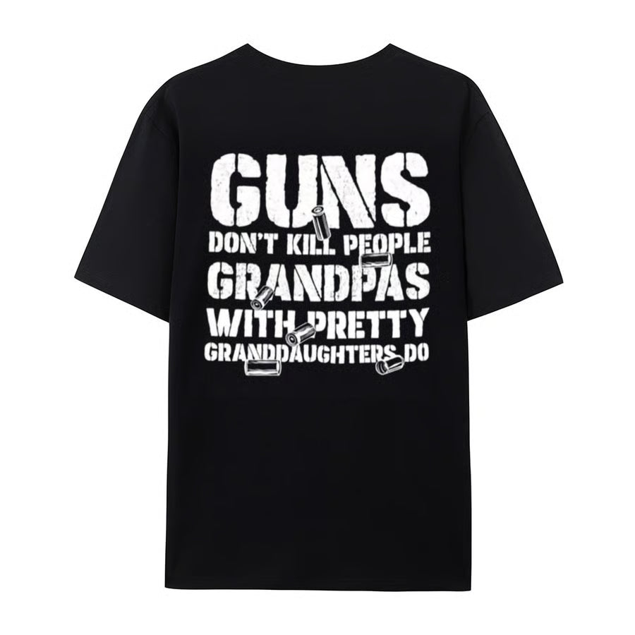 LegacyGrand – Proud Grandpa Humor Graphic T-Shirt – GRANDPAS / Black / XS