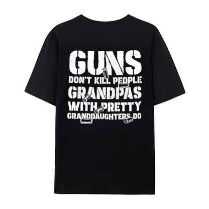 LegacyGrand – Proud Grandpa Humor Graphic T-Shirt – GRANDPAS / Black / XS