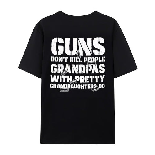 LegacyGrand – Proud Grandpa Humor Graphic T-Shirt – GRANDPAS / Black / XS