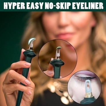 LinePerfect – Flawless Eyeliner Tool – Eyeliner Tool + BLACK Eyeliner Gel