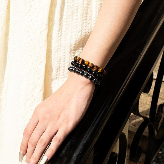 SpiritNova – Natural Healing Stone Bracelets – Brown