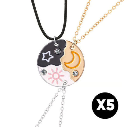 LunaLink – Symbolic Best Friends Necklace Collection – 5 sets (15pcs)