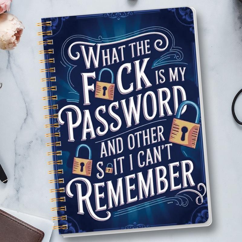 KeyMemo – Humorous Password Keeper Book – Blue / Buy 1