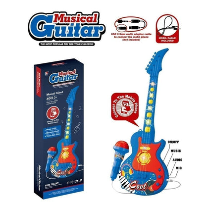 TinyVoice – Kids Music Performance Set – Guitar - Blue