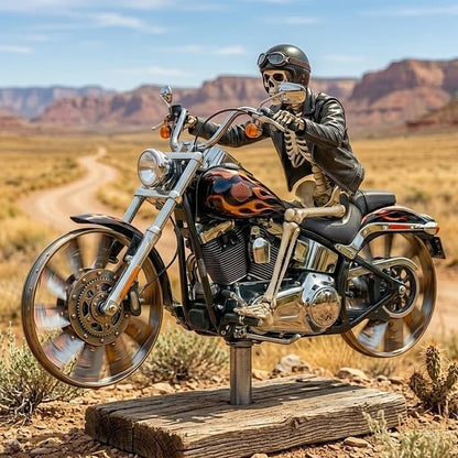 ReaperRide – Biker Skull Wind Spinner – image 3