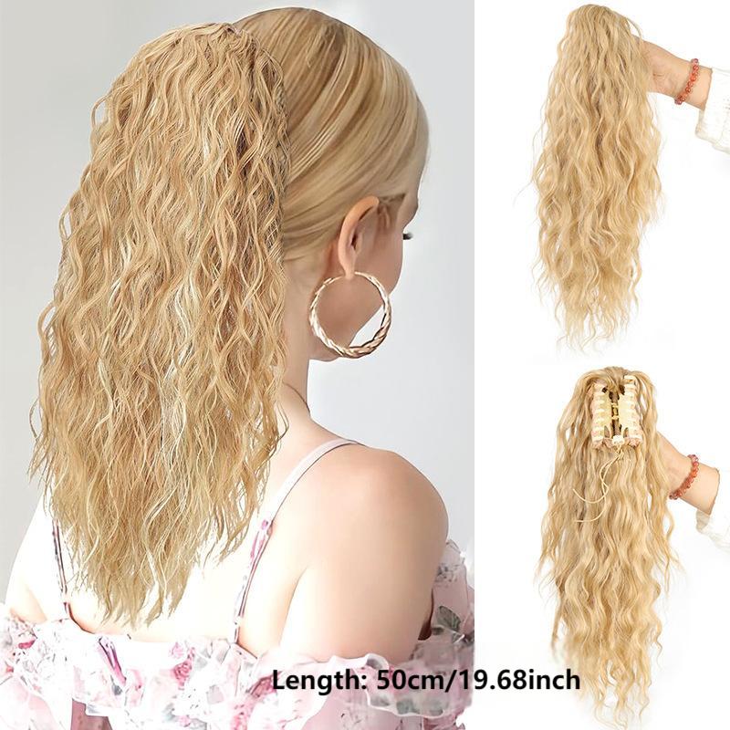 SilkiPony – Natural Hair Ponytail Extension – Blonde 3 short style