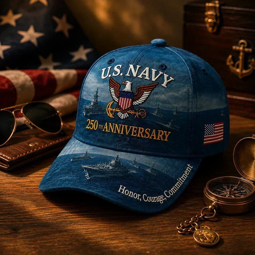 SemperValor – Devil Dog Heritage Embroidered Cap – Navy / Buy 1 PC Get 30% OFF