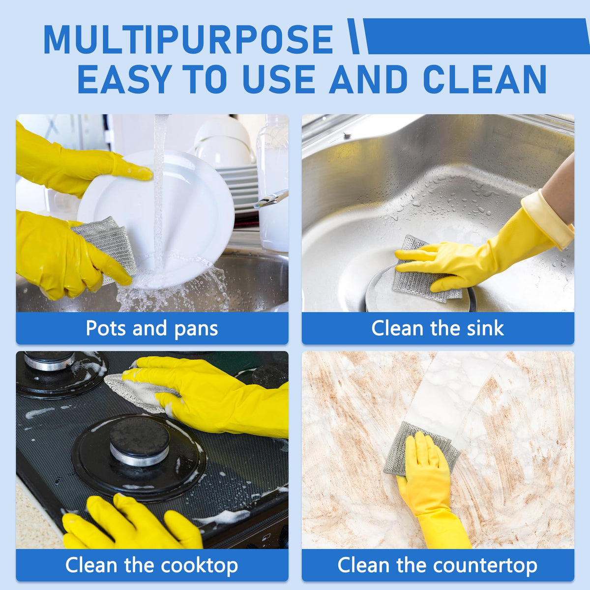 SilverScrub – Non-Scratch Mesh Cleaning Dishcloths – image 5