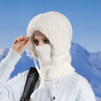 CozyFlex | 3-in-1 Women’s Beanie Hat – White