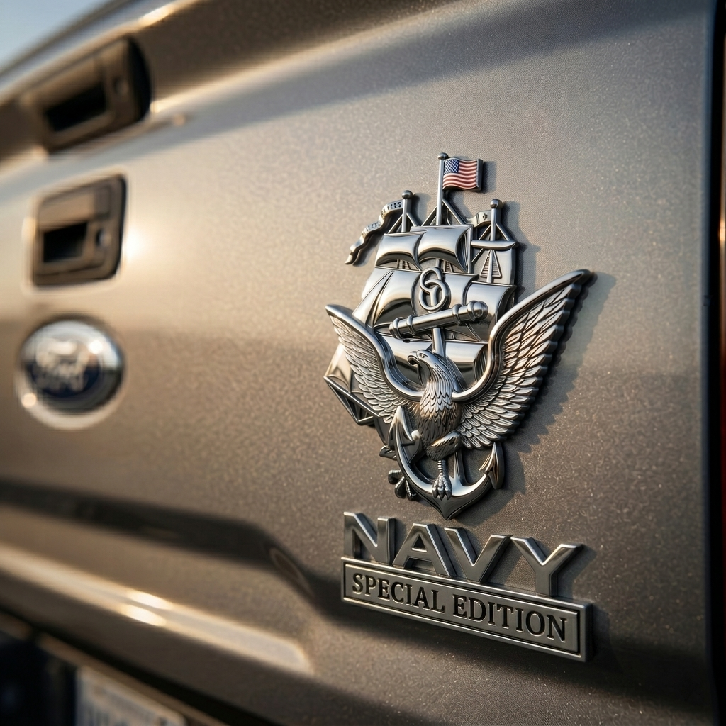 NavyHonor – Navy Veteran Metal Auto Emblem – image 7