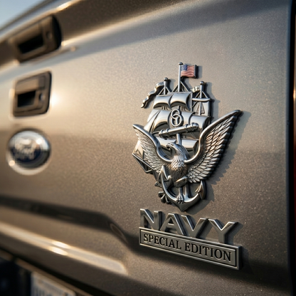 NavyHonor – Navy Veteran Metal Auto Emblem – image 7