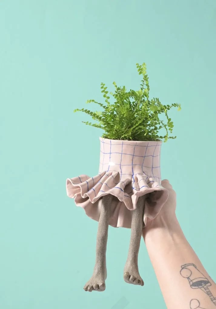 SproutBuddy - Decorative Hanging-Leg Planter – Free in ruffles