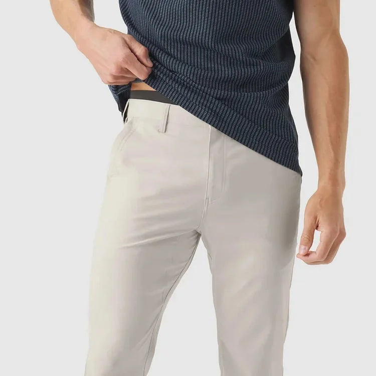 LuxeStride – Stylish Jetsetter Pants – Stone / 29